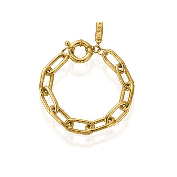 Load image into Gallery viewer, ChloBo Couture Gold Chunky Link Bracelet
