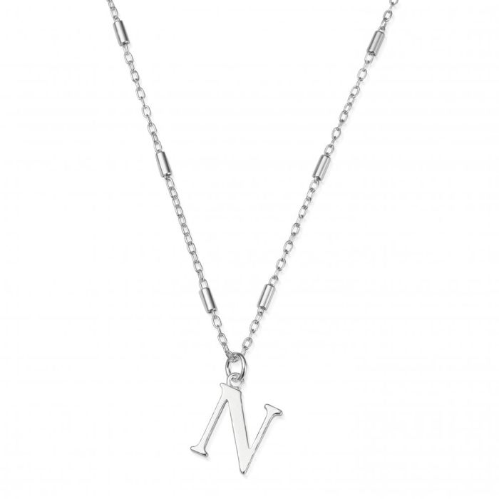 Load image into Gallery viewer, ChloBo SIlver Iconic Initial Necklace - N
