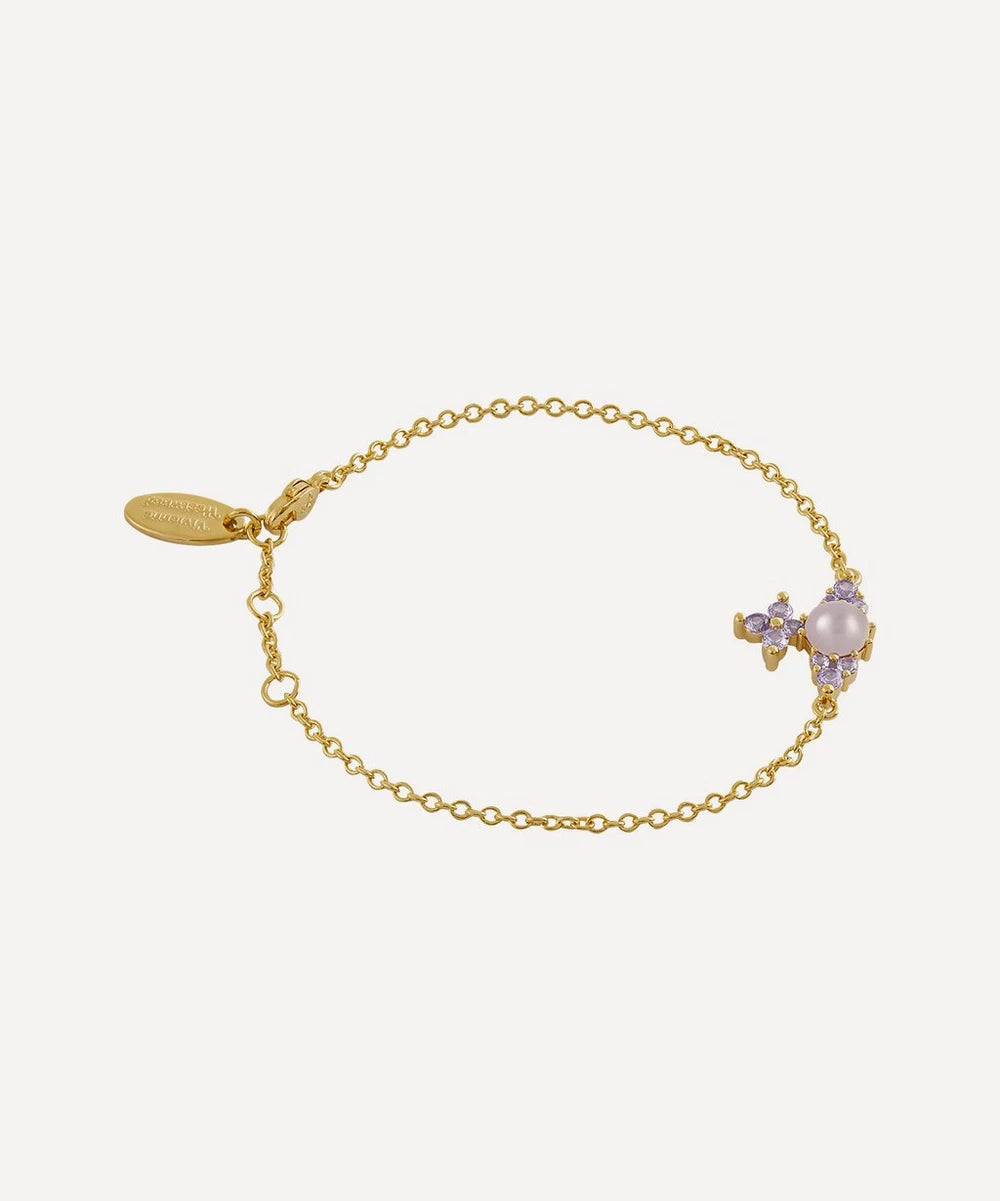 Vivienne Westwood Feodora Gold Tone Bracelet