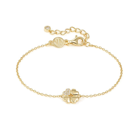Nomination Petite Sparkle Bracelet, Four Leaf Clover