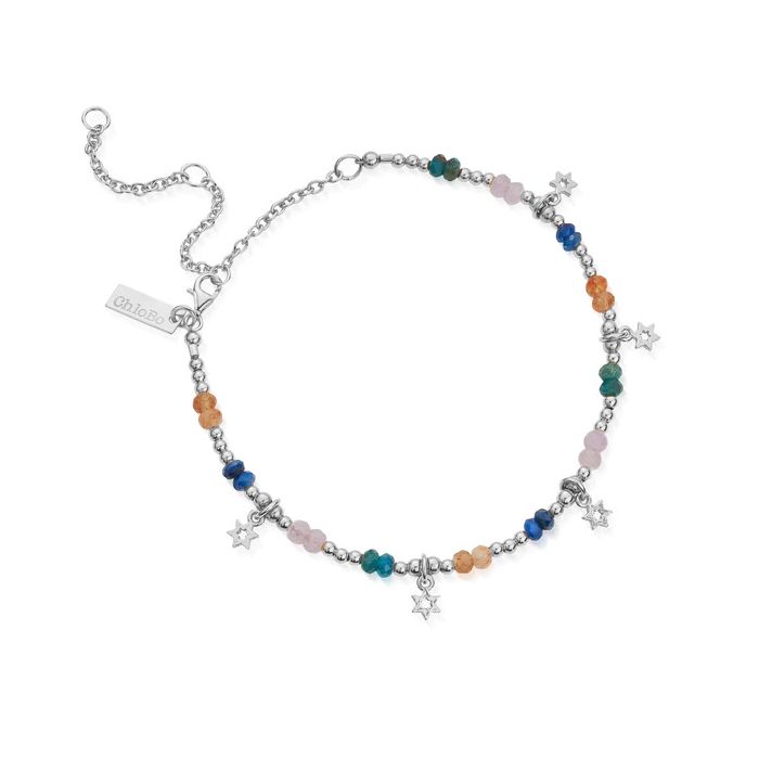 ChloBo Silver Nightfall Wishes Anklet