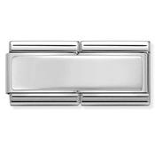 
                      
                        Nomination Classic Silver Double Link Engravable Plate Charm
                      
                    