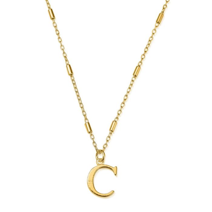 Load image into Gallery viewer, ChloBo Gold Iconic Initial Necklace - C

