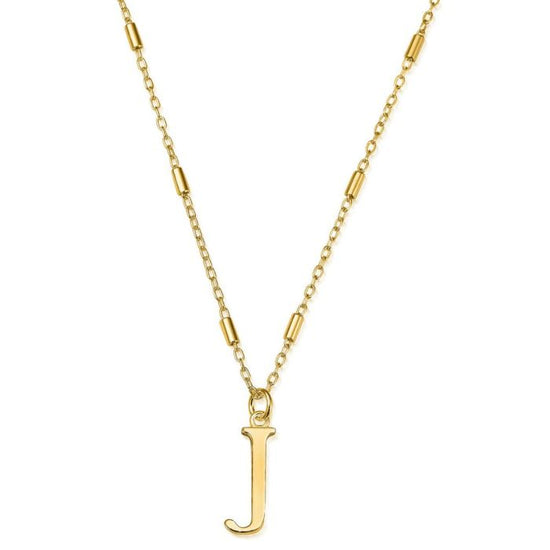 Load image into Gallery viewer, ChloBo Gold Iconic Initial Necklace - J
