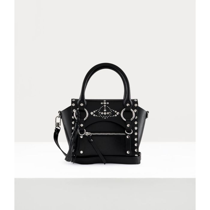 Vivienne Westwood Betty Small Bag Smooth Leather and Studs in Black