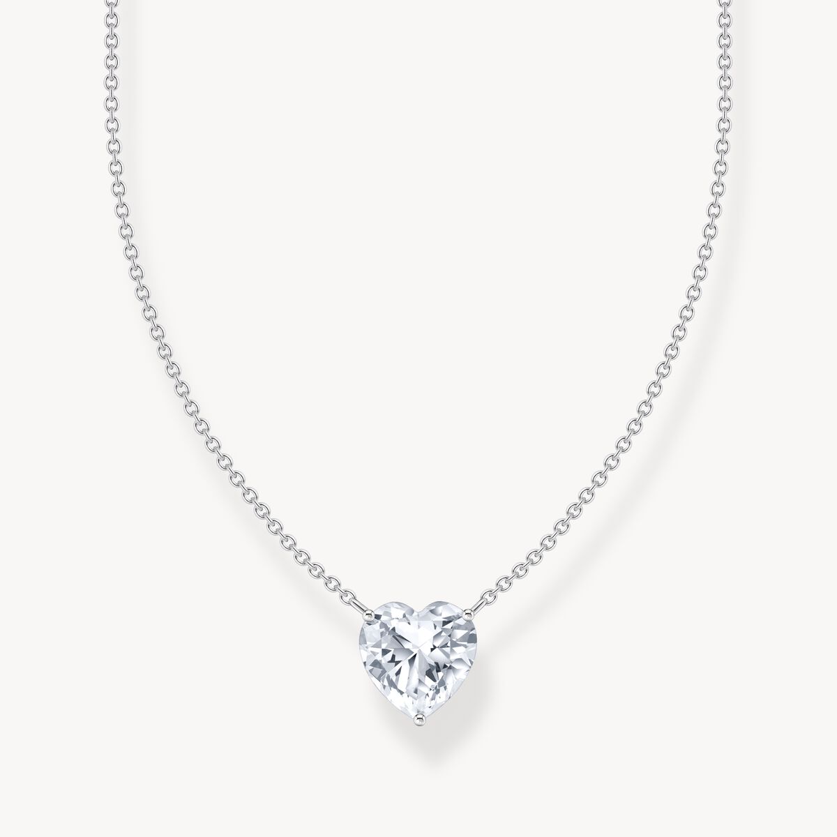 Thomas Sabo Clear Heart Necklace