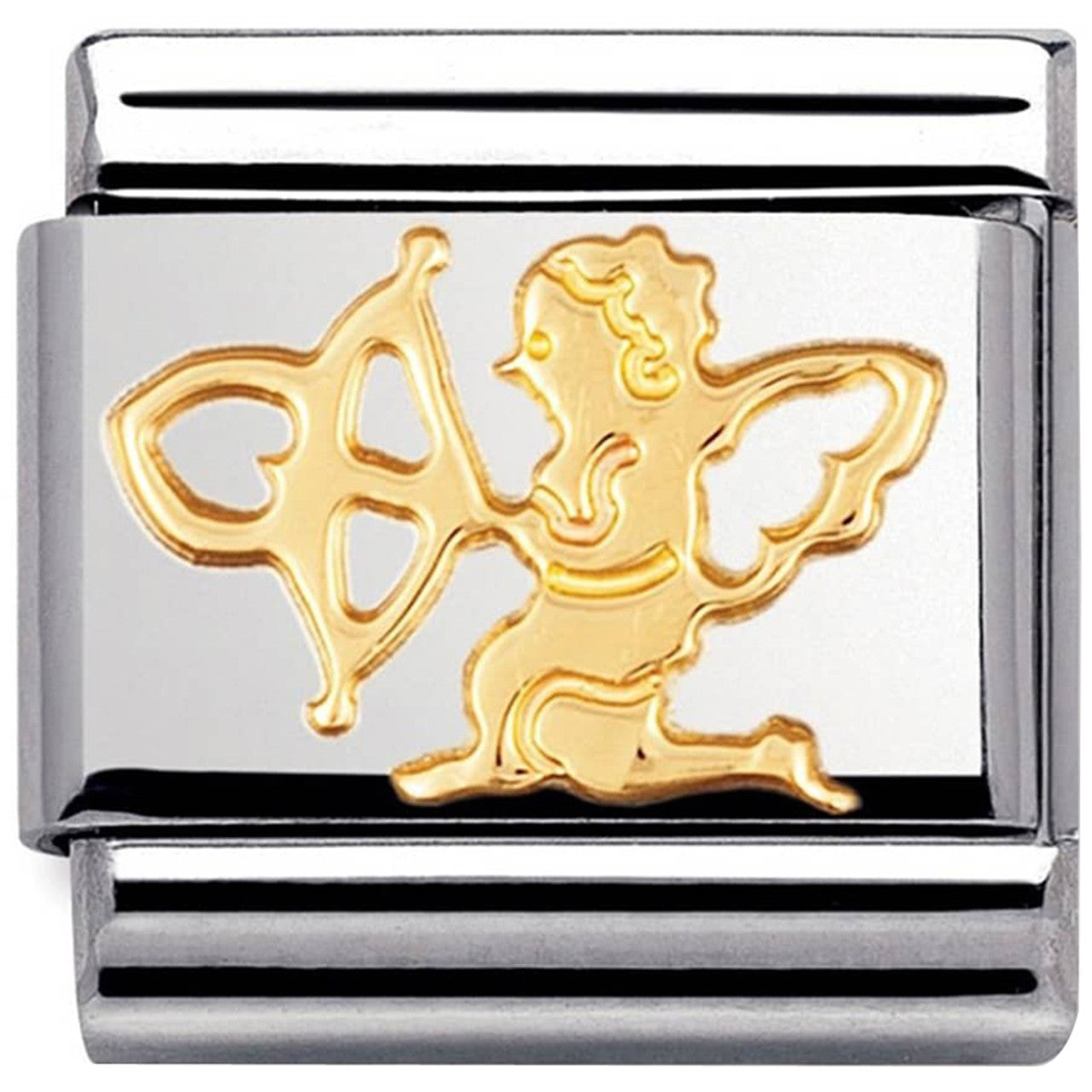 Nomination Classic Yellow Gold Love Cupid Charm Link