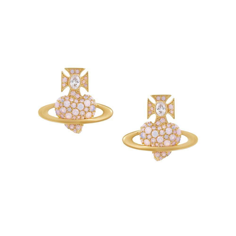 Vivienne Westwood Agnatha Gold Tone Stud Earrings