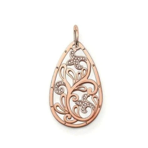 Thomas Sabo Womans Rose Gold Plated Pendant Charm