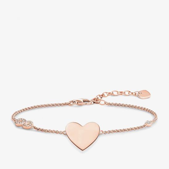 THOMAS SABO Rose Gold Heart with Infinity Bracelet