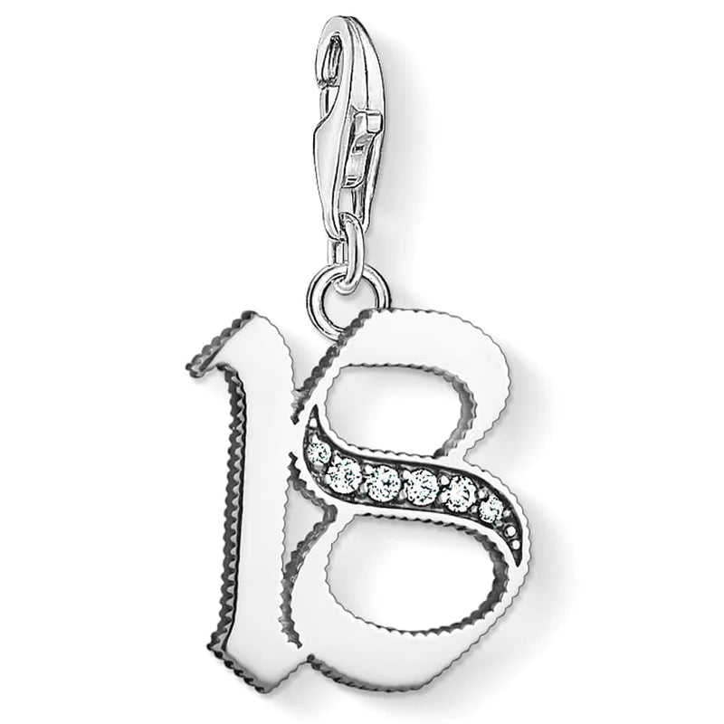 
                      
                        Thomas Sabo Silver 18 Vintage Lucky Number Pendant Charm
                      
                    