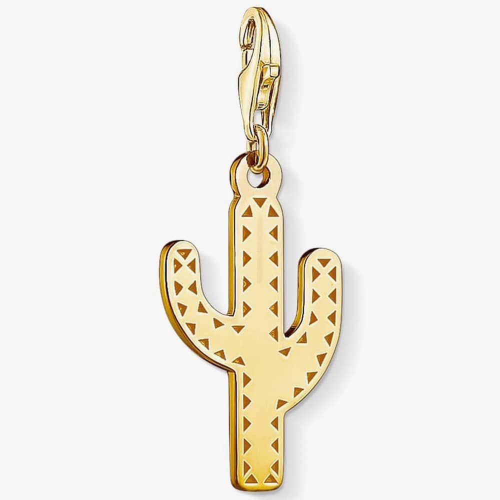 
                      
                        Thomas Sabo Gold Plated Open Work Cactus Pendant Charm
                      
                    