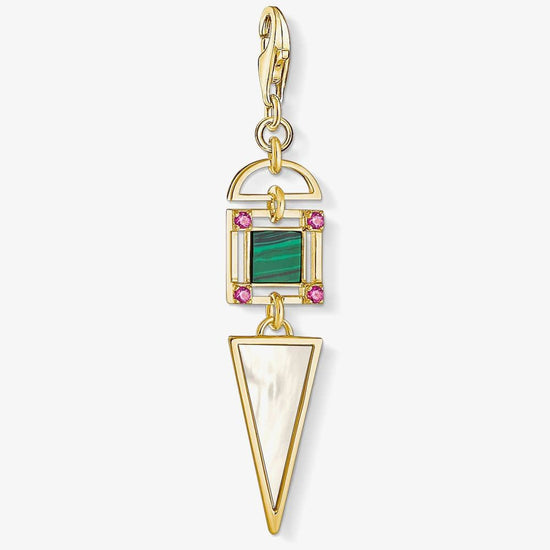 Thomas Sabo Gold Ethnic Mother Of Pearl Pendant Charm