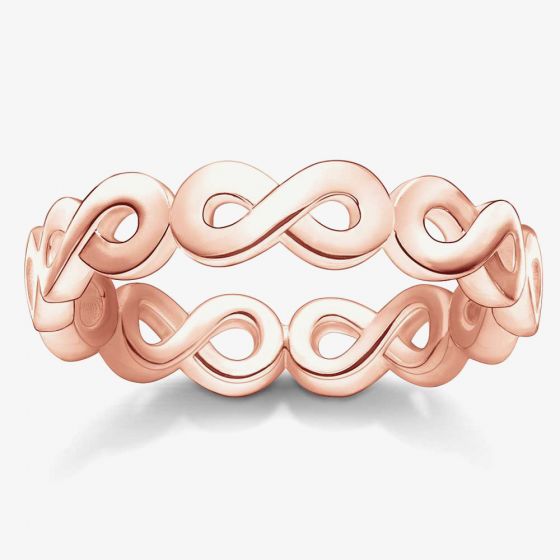 Thomas Sabo Rose Gold Tone Infinity Band Ring