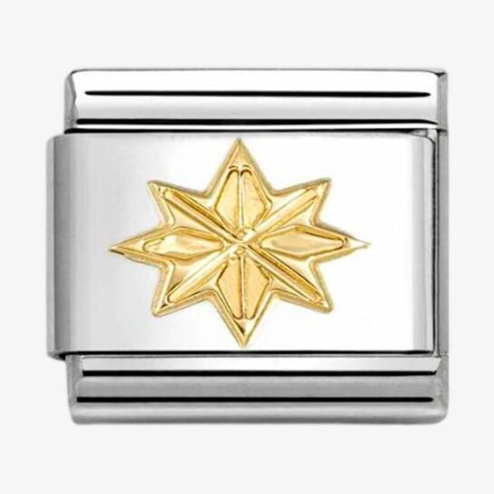 Nomination CLASSIC Gold Windrose Star Charm