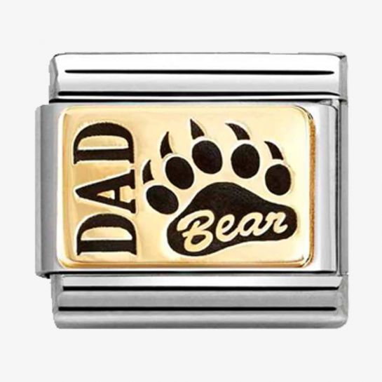 Nomination Classic Link DAD BEAR with Paw Print