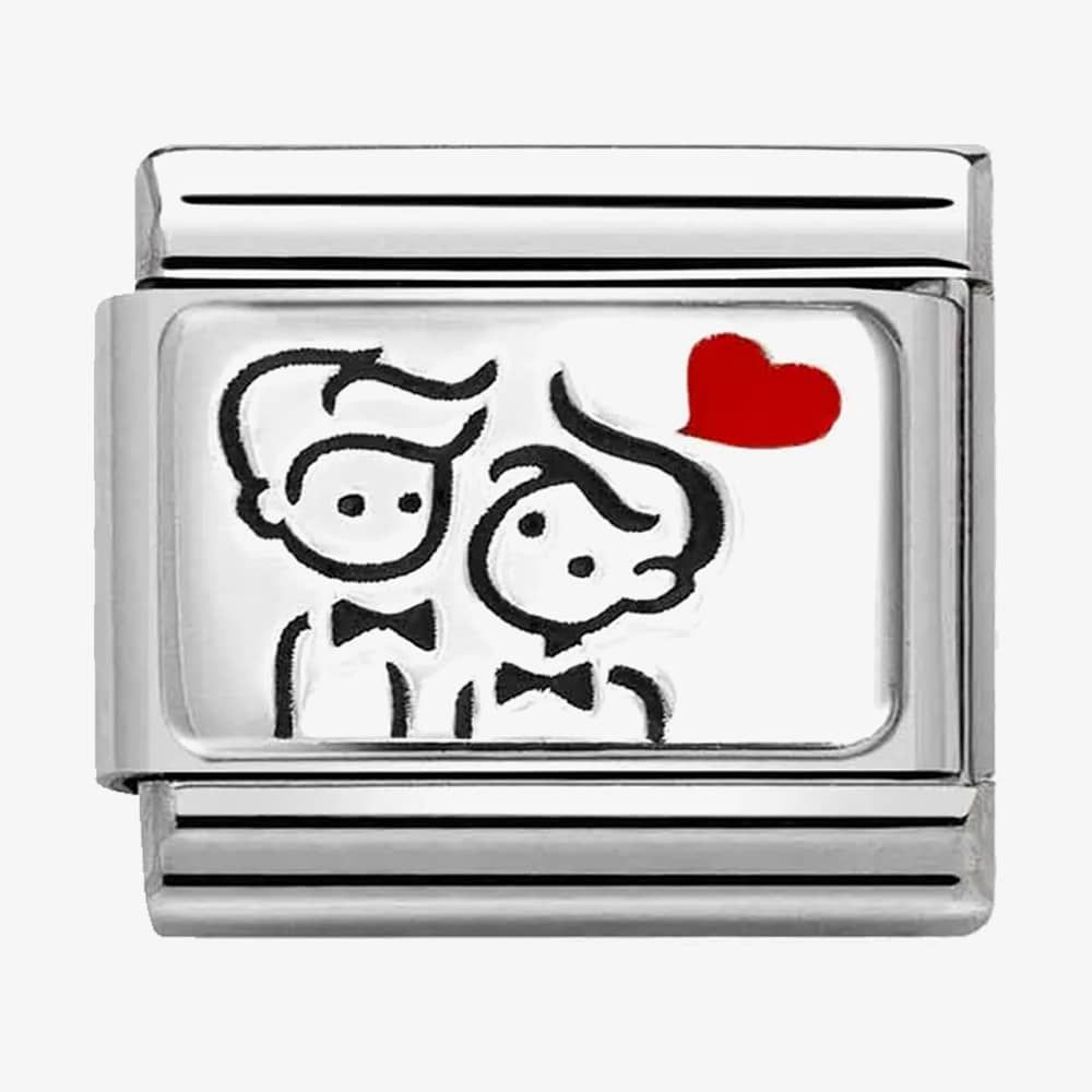 Nomination Composable Men with Heart Charm