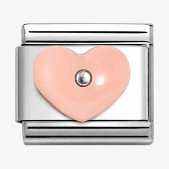 Nomination CLASSIC Silvershine Pink Heart Charm