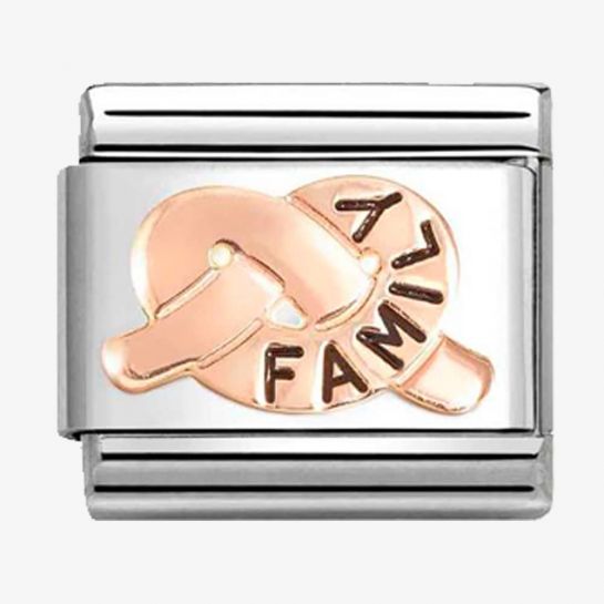 Nomination Classic Rose Gold Family Promise Knot Charm 430202/37