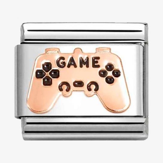 Nomination CLASSIC Rose Gold Game Controller Charm