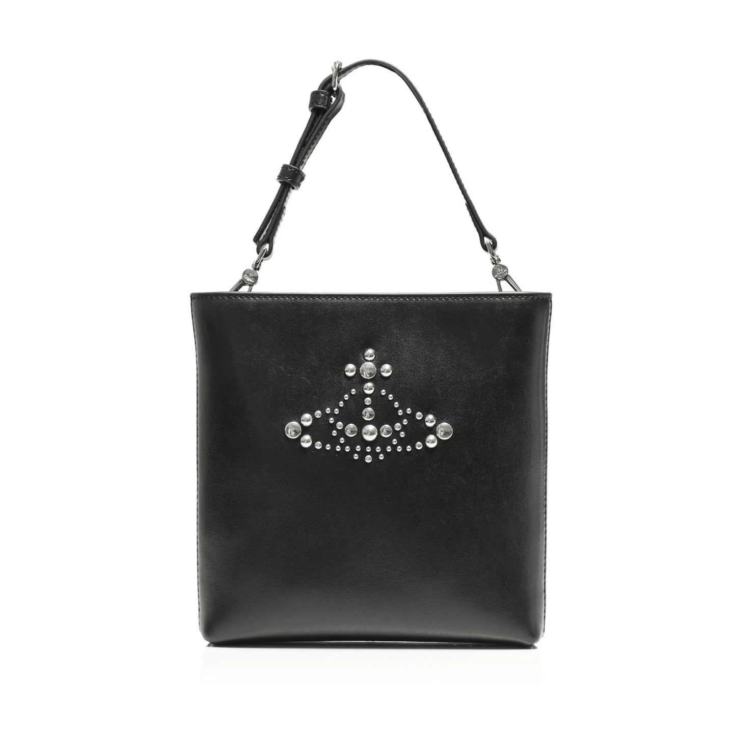 Vivienne Westwood Black Studs Square Crossbody Bag