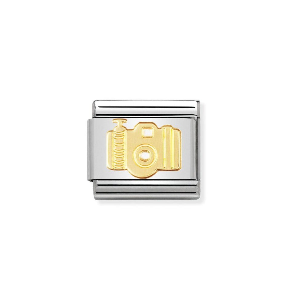 Nomination Classic Link with Camera in Yellow Gold Tone