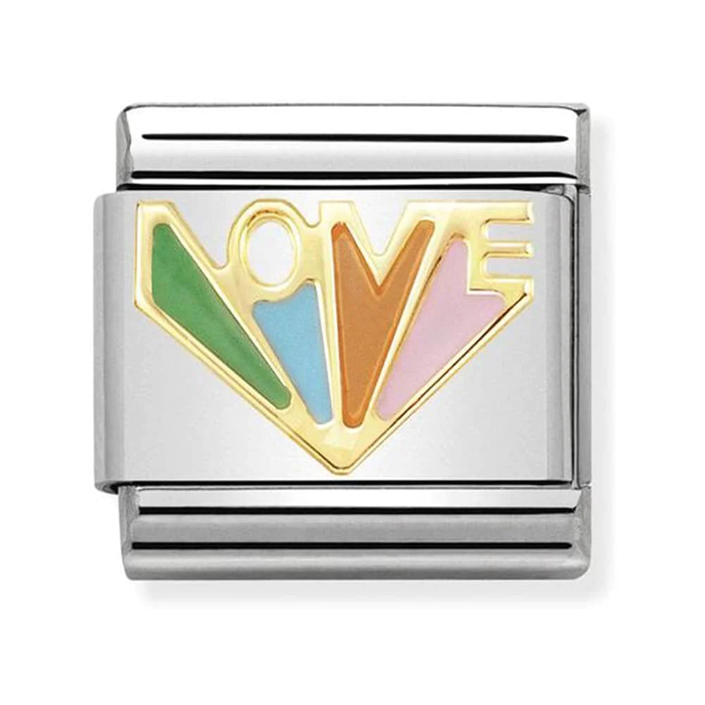 Nomination Yellow Gold Angel of Love Charm Link