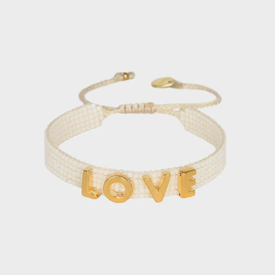 Mishky White Love Letters Bracelet