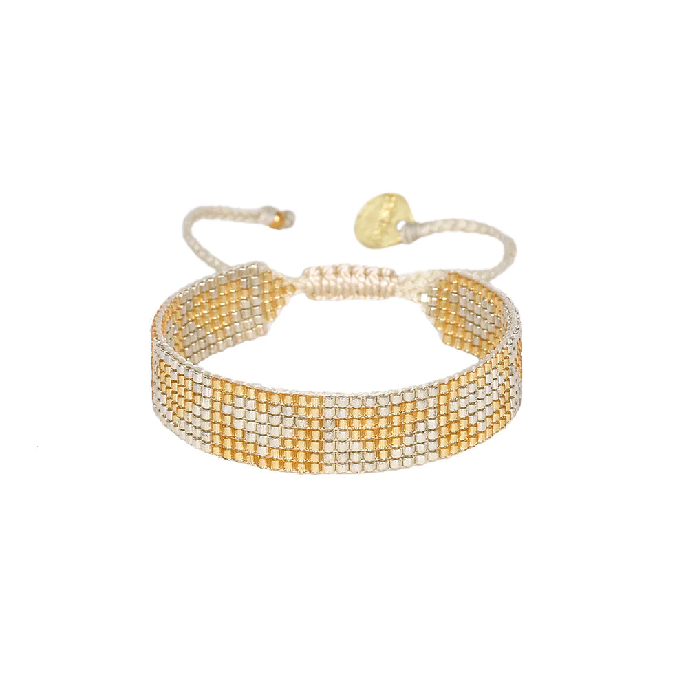 Mishky Gold & Yellow Heart Beats Bracelet