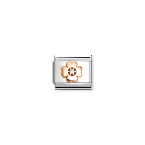 Nomination Classic Rose Gold Four Leaf Clover