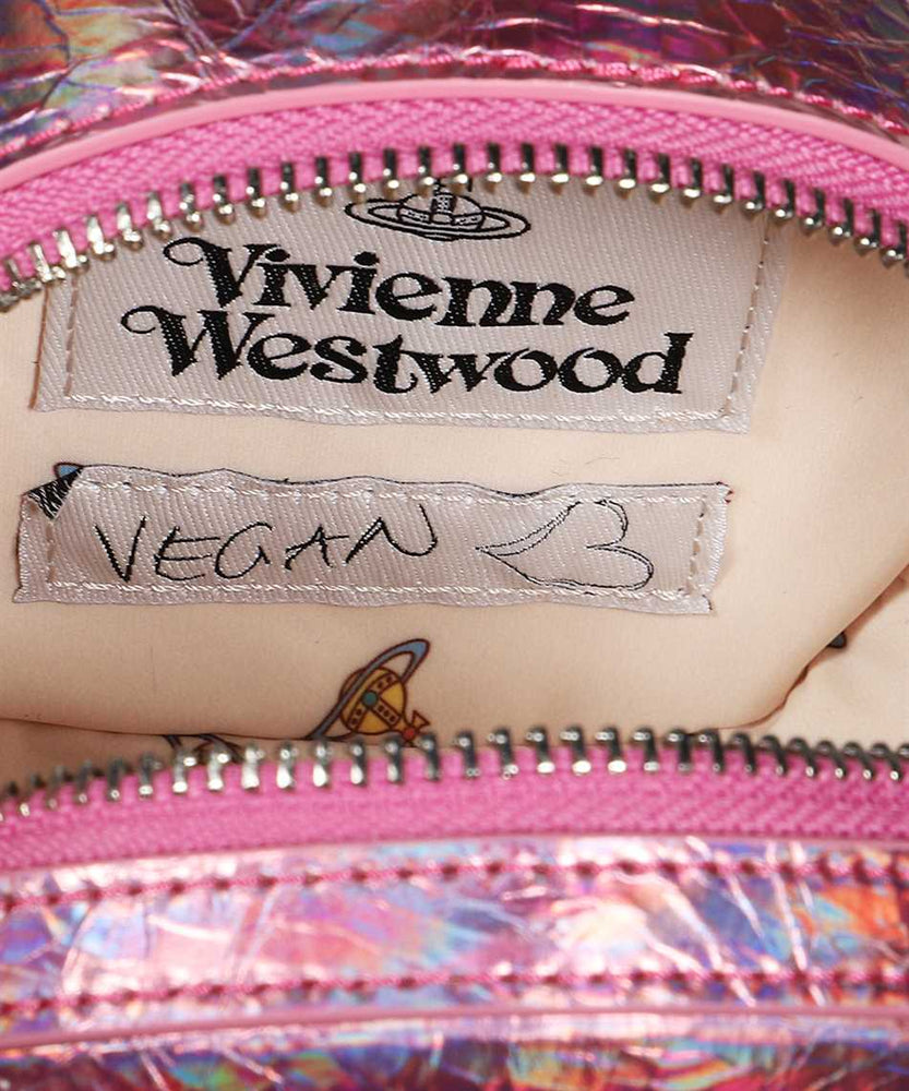 
                      
                        Vivienne Westwood Mini Round Crossbody Bag in Iridescent Pink
                      
                    