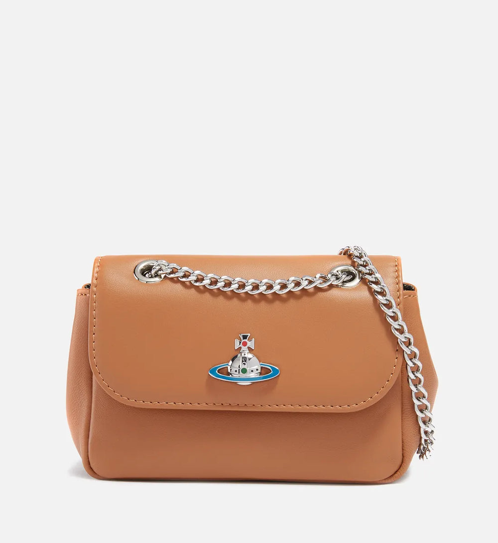 Vivienne Westwood Nappa Small Purse with Chain in Tan Coe Co. Stores