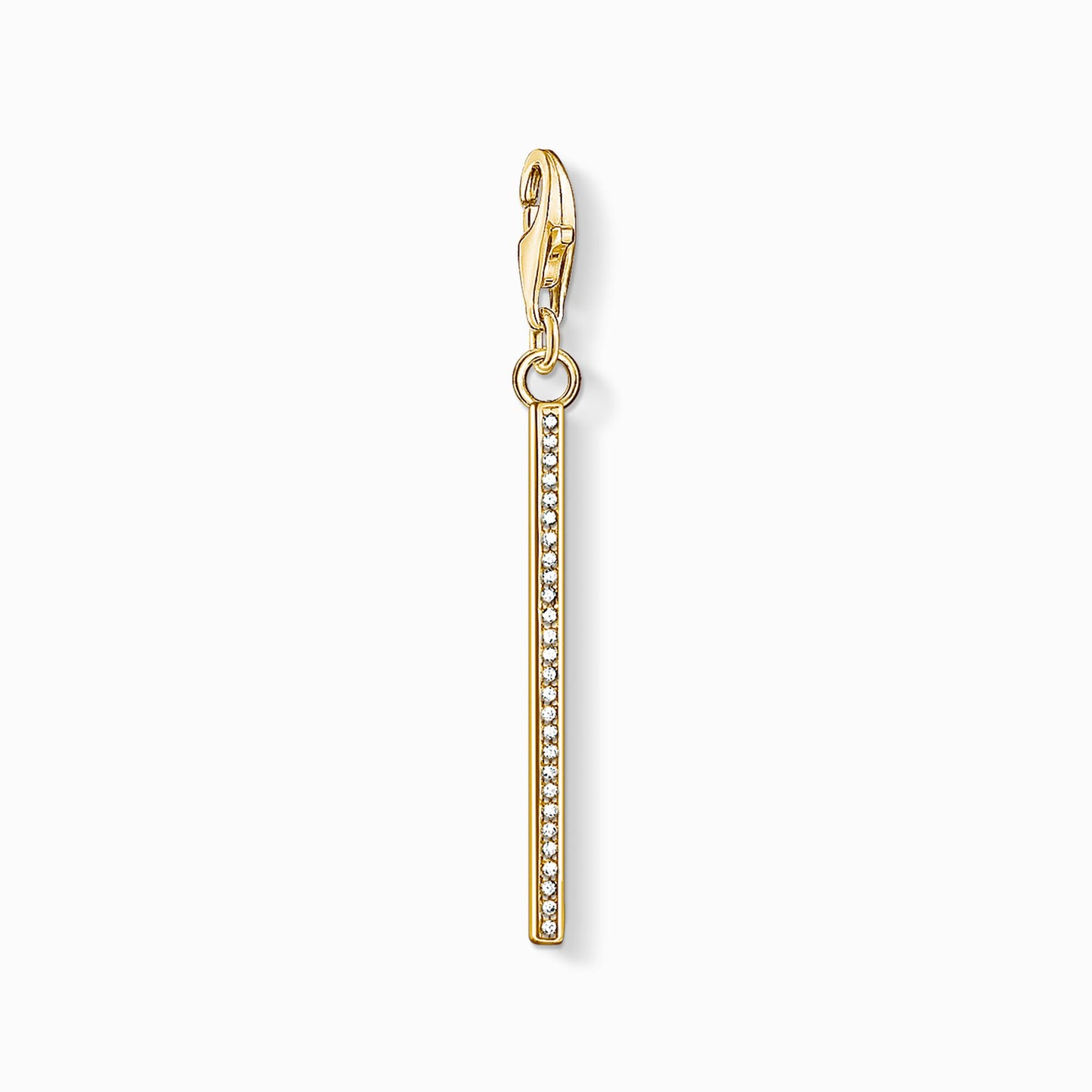 Thomas Sabo Gold Vertical Bar Pendant Charm