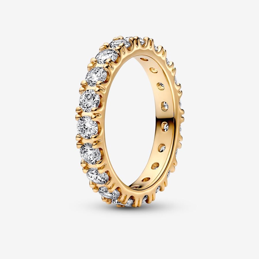 Pandora Sparkling Row Eternity Ring-Yellow