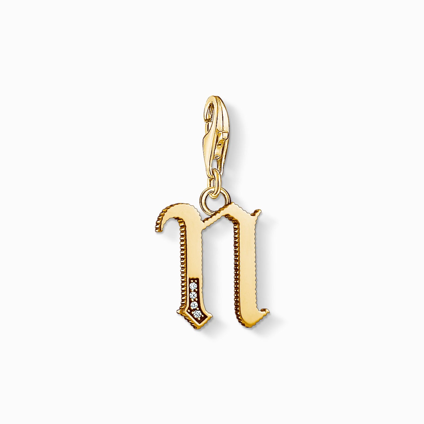 Thomas Sabo Gold Letter n Pendant Charm