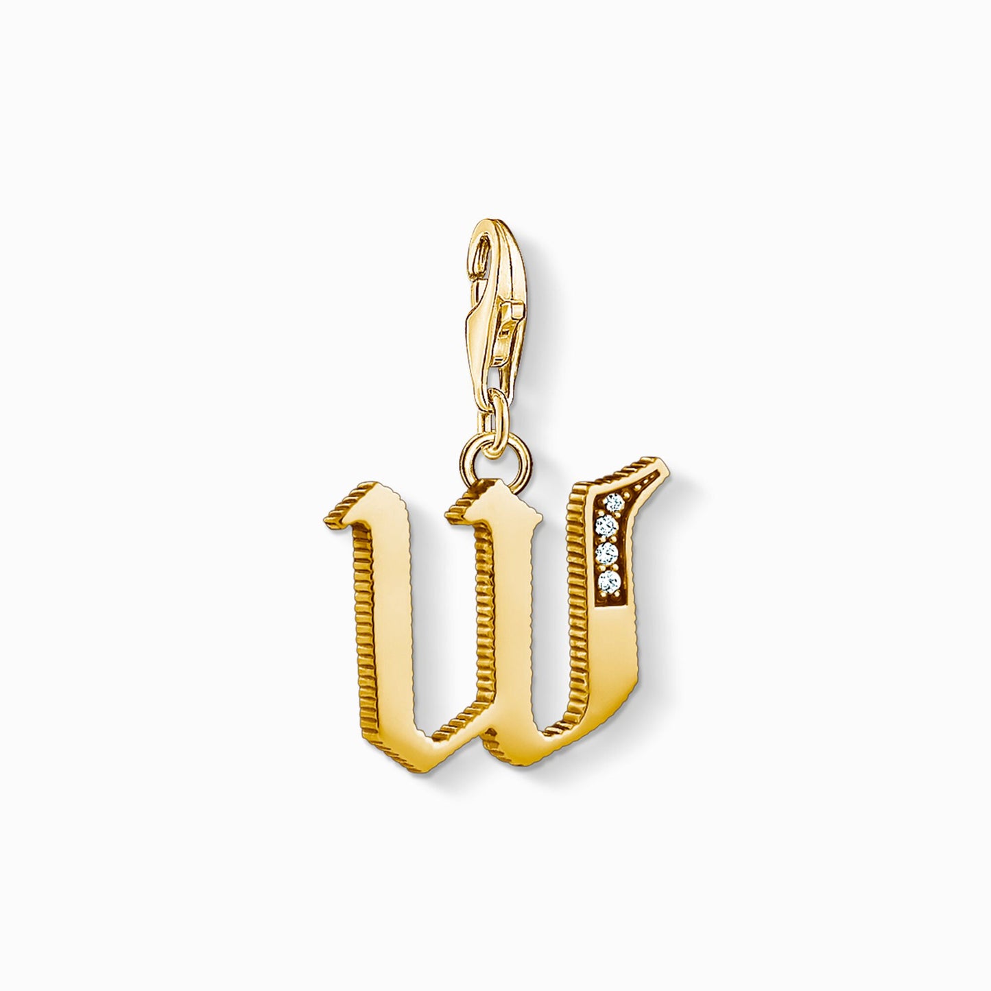 Thomas Sabo Gold Letter w Pendant Charm