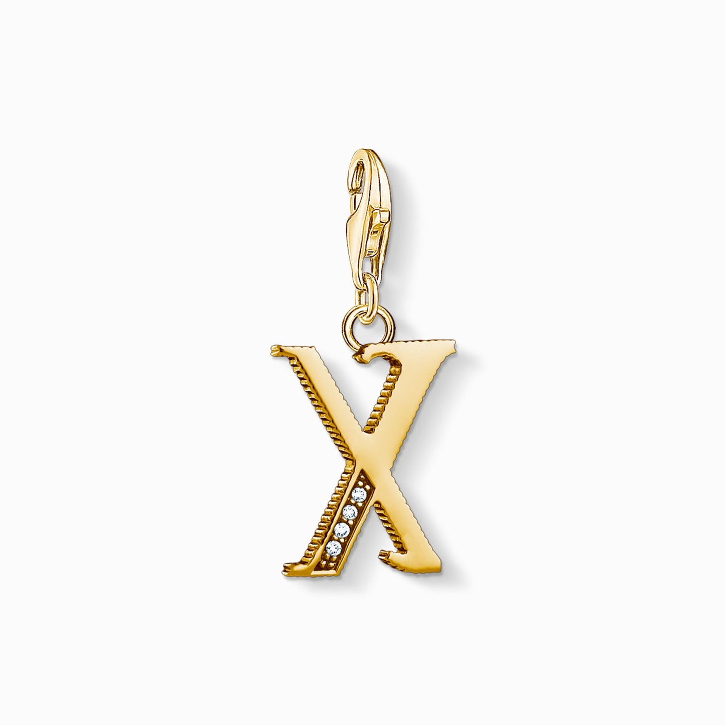 Thomas Sabo Gold Letter x Pendant Charm