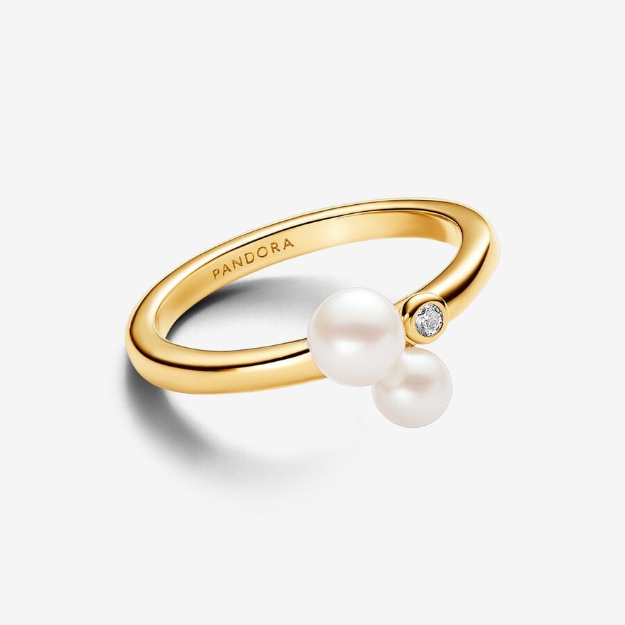 
                      
                        Pandora Duo Treated Freshwater Cultured Pearls Ring
                      
                    