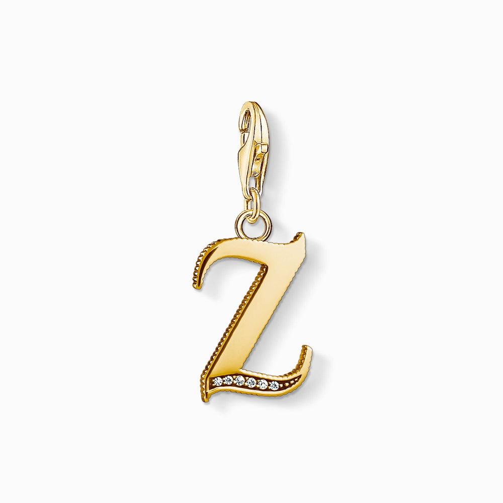 Thomas Sabo Gold Letter z Pendant Charm