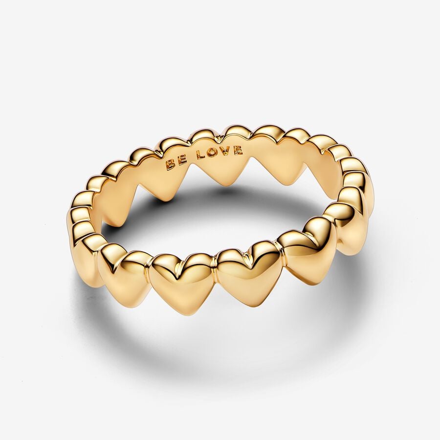 
                      
                        Pandora Row of Hearts Gold Ring
                      
                    