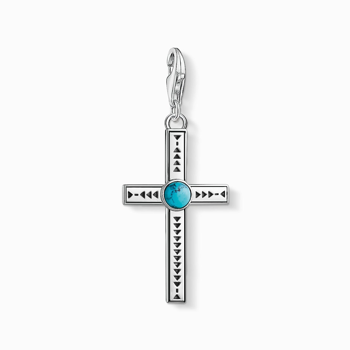 Thomas Sabo Ethnic Cross Turquoise Pendant Charm