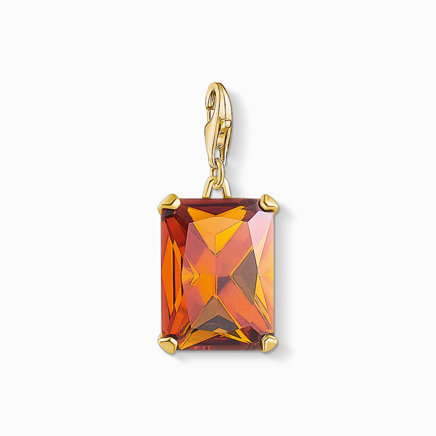 Thomas Sabo Large Orange Stone Pendant Charm