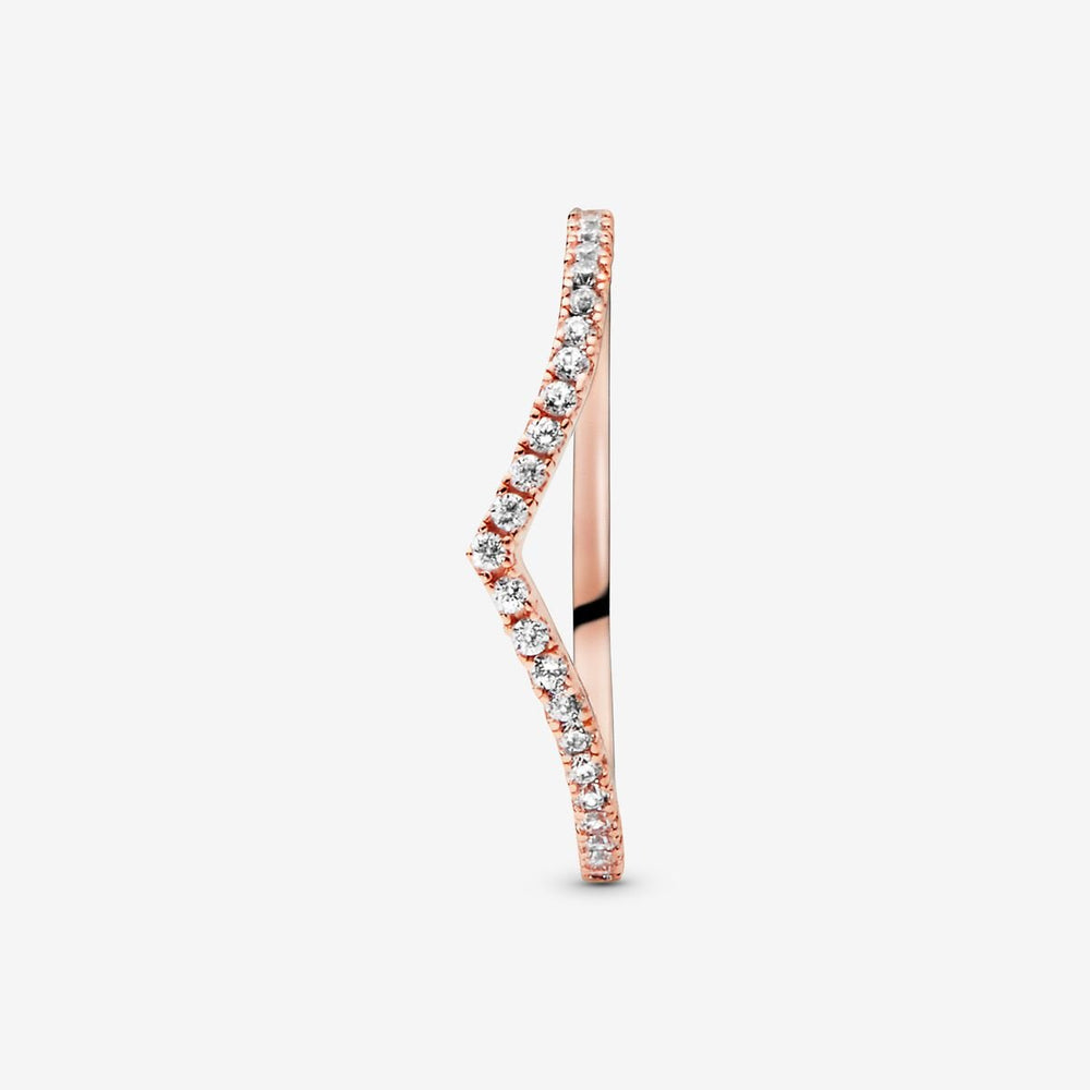 
                      
                        Pandora Sparkling Wishbone Ring
                      
                    