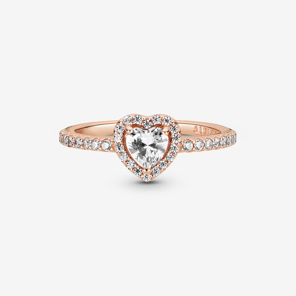 
                      
                        Pandora Sparkling Elevated Heart Ring
                      
                    