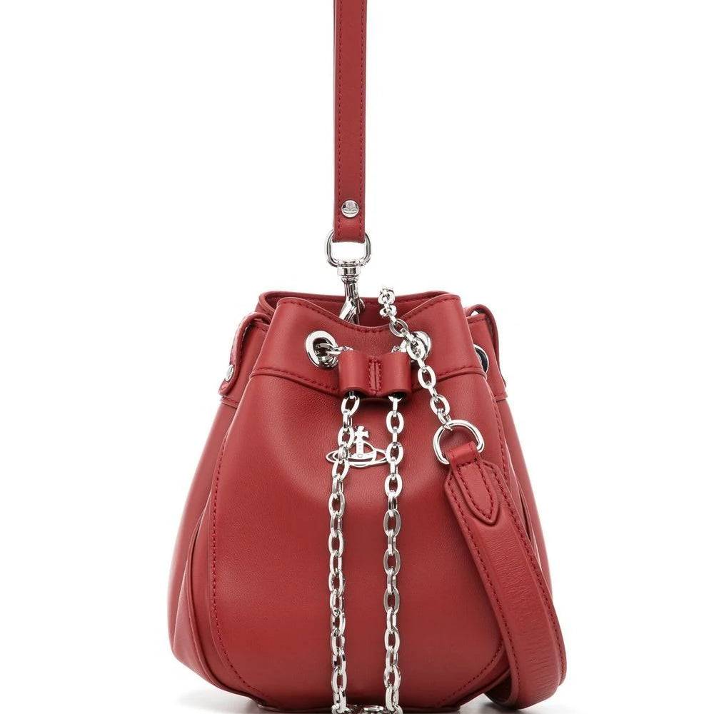 Vivienne Westwood Chrissy Small Bucket Bag, Red