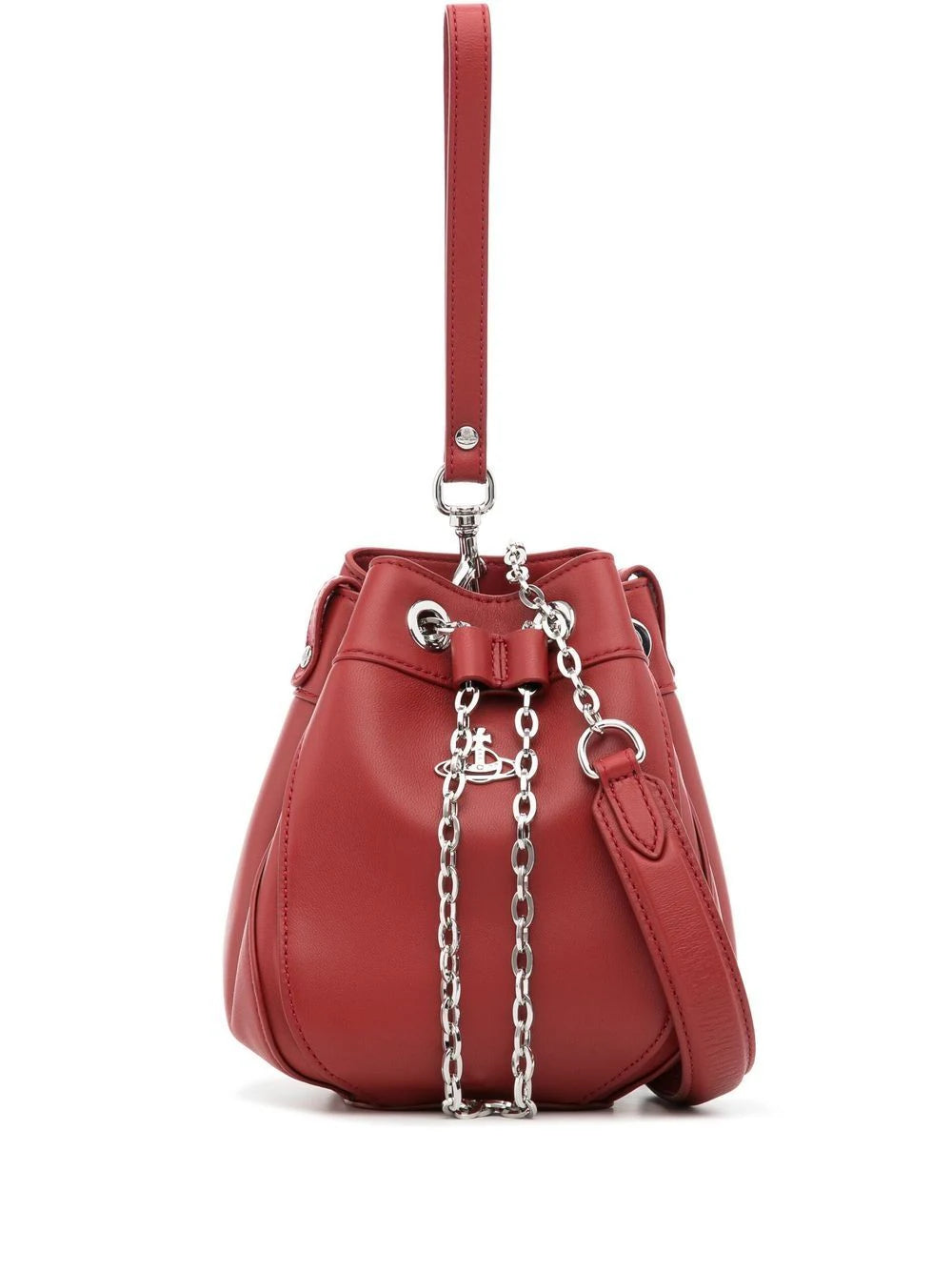 Vivienne Westwood Chrissy Small Bucket Bag, Red