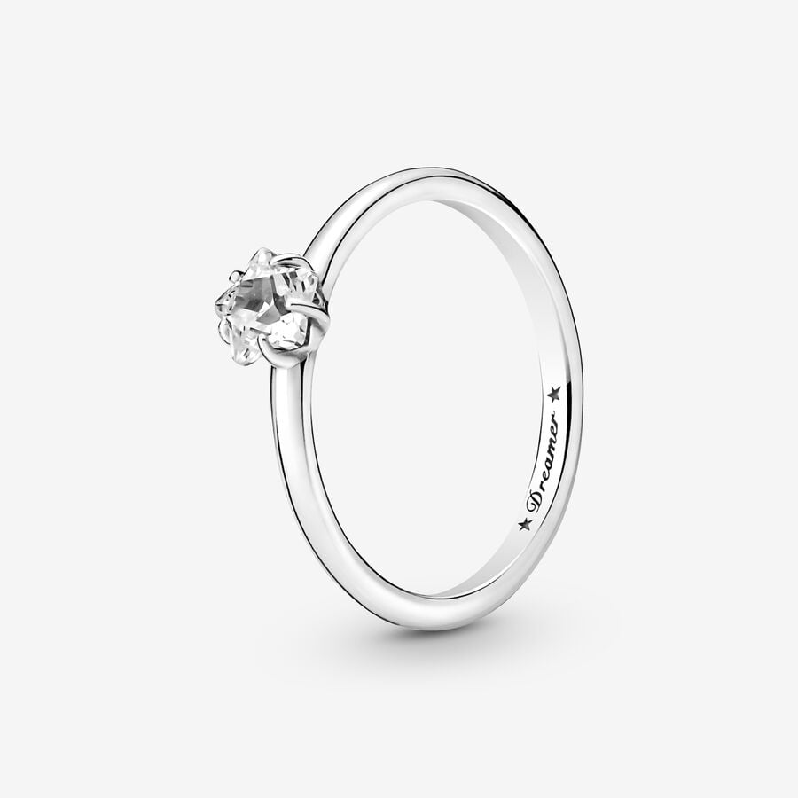 Pandora Celestial Sparkling Star Solitaire Ring