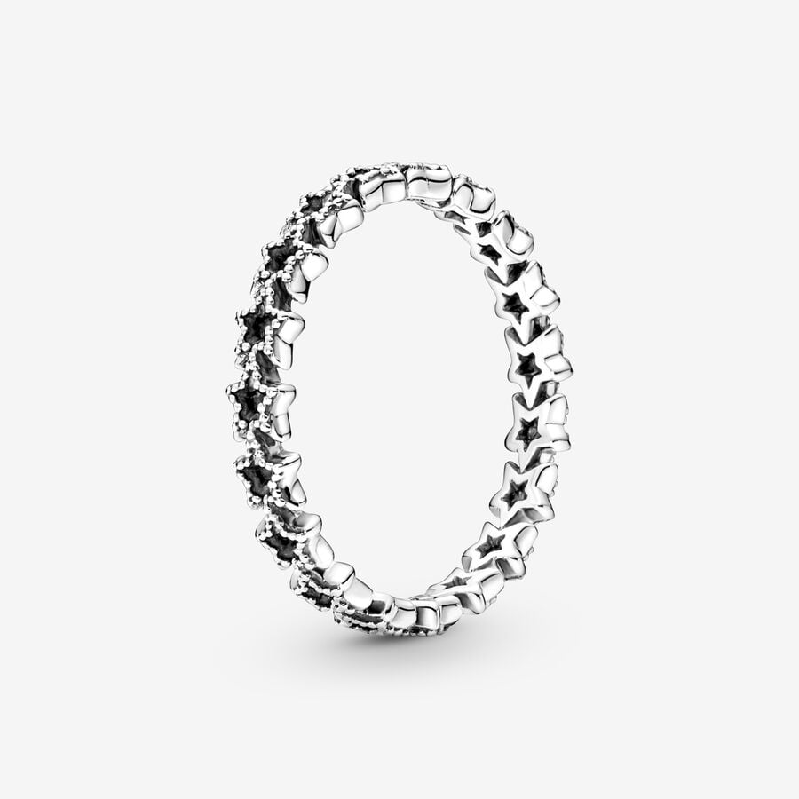 Pandora Band of Asymmetric Stars Ring