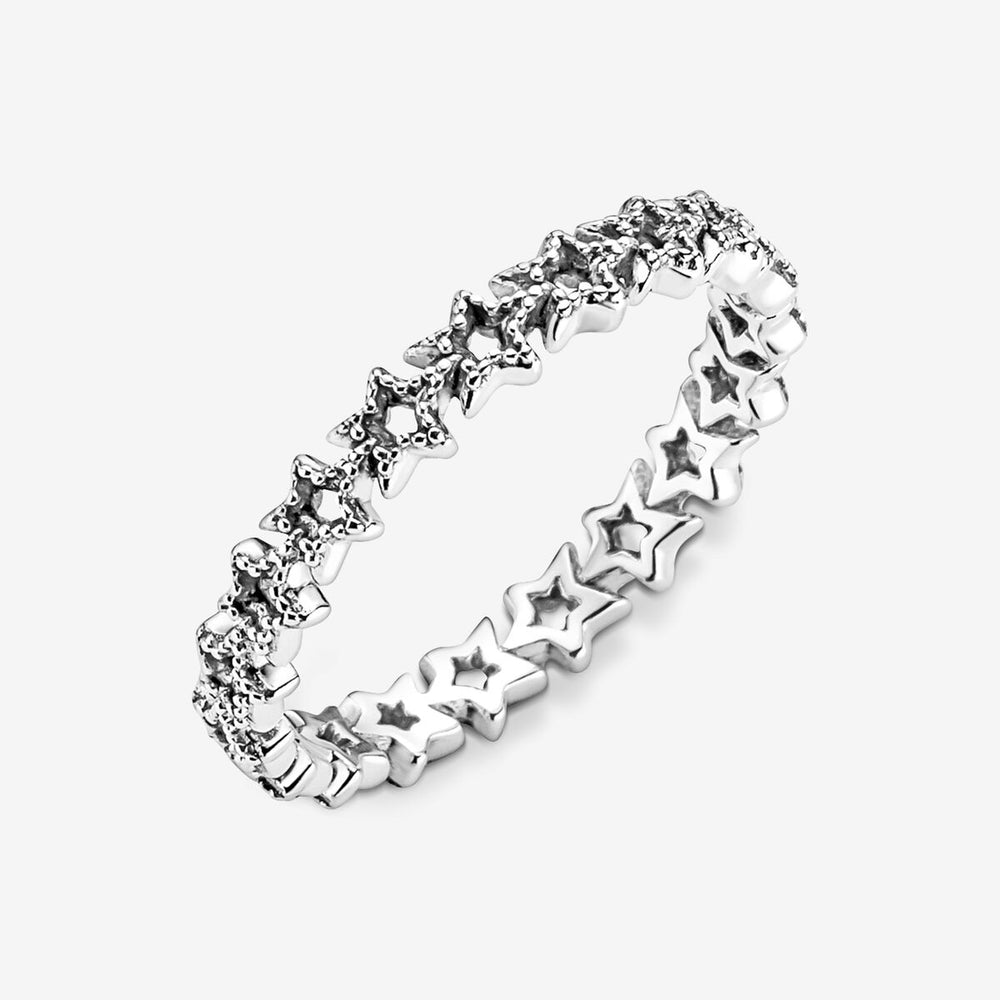 
                      
                        Pandora Band of Asymmetric Stars Ring
                      
                    