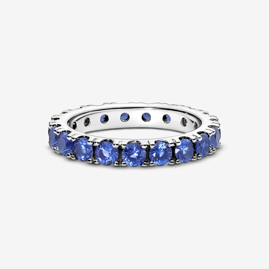 
                      
                        Pandora Sparkling Row Eternity Ring-Blue
                      
                    